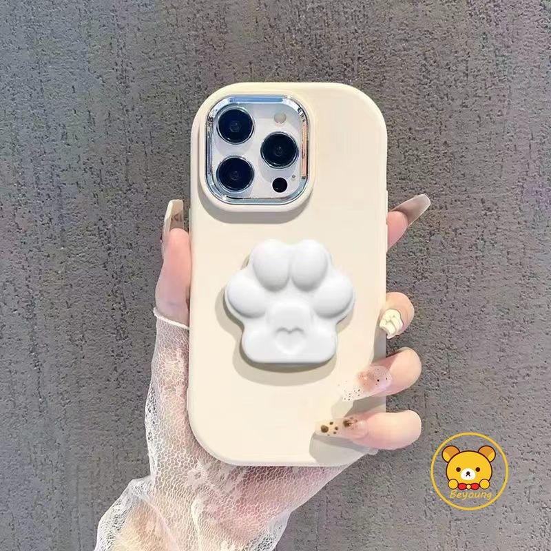 Ốp Điện Thoại Màu Kẹo Hoạt Hình Dễ Thương Cho Samsung Galaxy A05 A05S A15 A25 A24 A54 A53 S24 S23 S22 Plus Ultra S23 S21 S20 FE A13 A52 A52S A03S A02S Vỏ Có Móng Vuốt Mèo Giá Đỡ