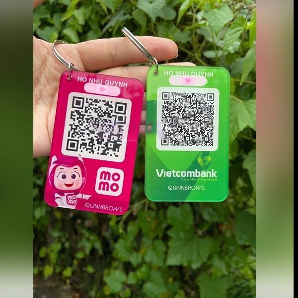 Móc khóa chống nước in mã Qr code tiện lợi- Quà tặng Sango