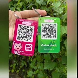 Móc khóa chống nước in mã Qr code tiện lợi- Quà tặng Sango