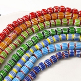 Hạt gốm pha màu tròn 9*7mm hạt bí ngô diy Bông tai làm bằng tay phụ kiện tóc vỏ điện thoại Vật liệu mặt dây chuyền bán buôn