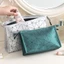 Túi trang điểm JKDESIGN, Lưới dây đeo có thể tháo rời PU Make Brush Organizer, Di động với 2 túi vệ sinh chống nước có túi lưới nhỏ dành cho du lịch