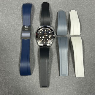 Cho 20 Mm Blackbay58 Dây Đeo Tudor Dây Đeo Đồng Hồ Bướm Khóa Cao Su Đen Dây 58 Đa Năng Nam Nữ