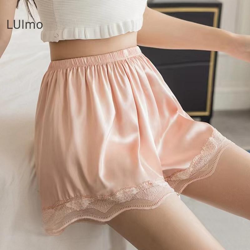 Quần short ren liền mạch ba phần tư LUImo, thích hợp cho mùa hè