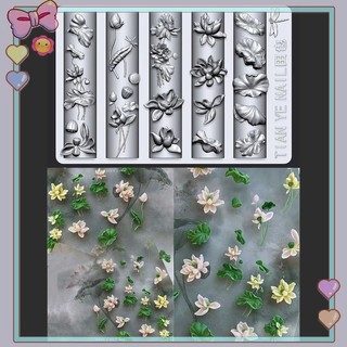 [beautifulhome] Khuôn Làm Móng Tay Cong 3D Lily Of The Valley Hoa Sen Tự Làm Mẫu Móng Tay Trong Suốt Cao Khuôn Móng Tay Trang Trí Nghệ Thuật [vẻ Đẹp]