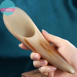 Sund 1 Tự Nhiên Trâu Sừng Căng Thẳng Guasha Dụng Cụ Massage Châm Cứu SPA Gua Sha Máy Mát Xa Cạo Ban VN