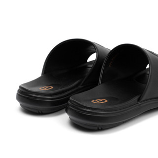 Dép da bò quai ngang đế cao su êm chân siêu nhẹ, dép da nam chính hãng FTTLeather D603