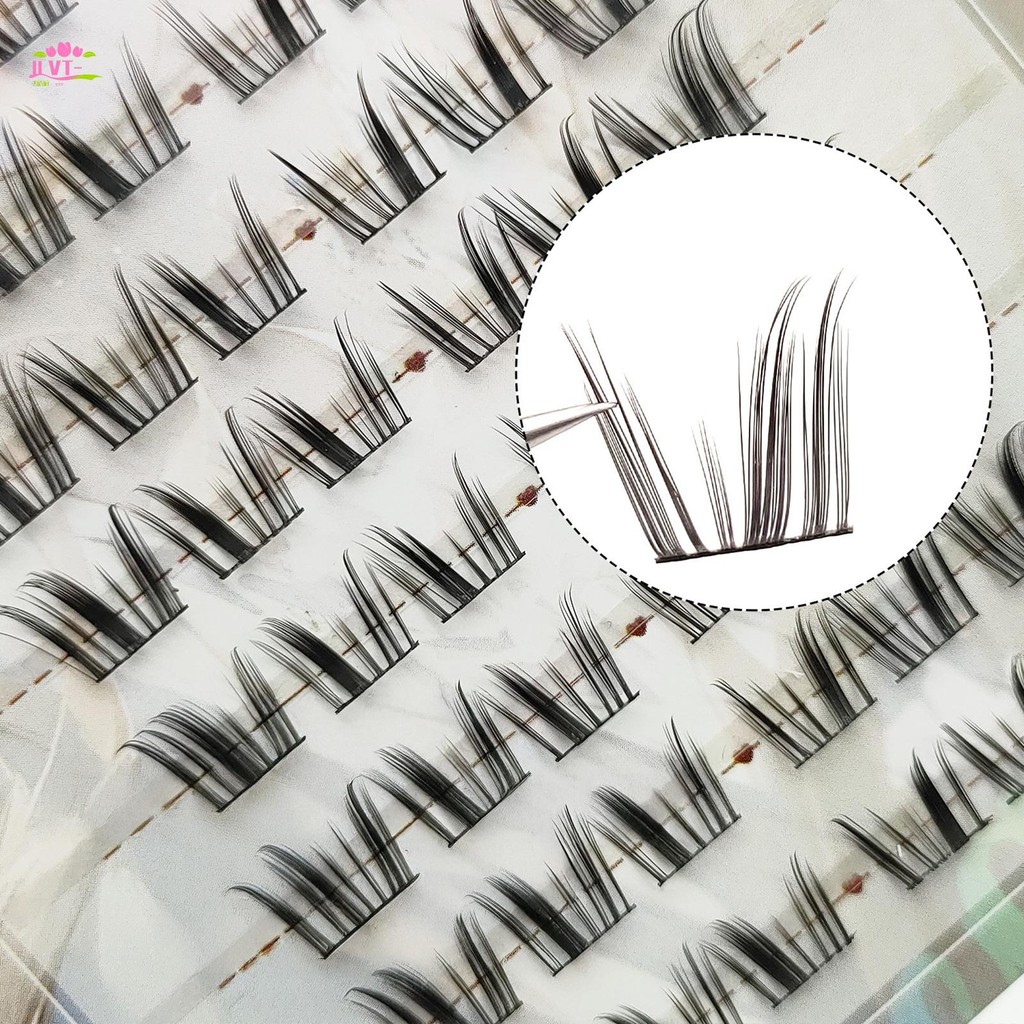 C Curl 7-13mm Cụm lông mi dày đặc Lông mi nhân tạo mềm mại để làm việc Tiệc sinh nhật và du lịch