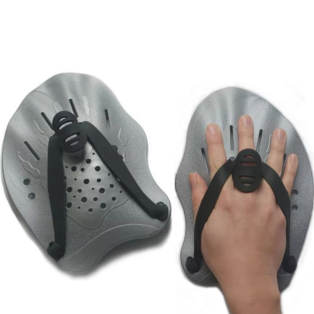 FAVORITEGOODS 1 Cặp Mái Chèo Bơi, Có Dây Đeo Silicon Trẻ Em / Người Lớn Bơi Ếch Mái Chèo, Tự Do Có Thể Điều Chỉnh Vây Tay Flippers Huấn Luyện Bơi