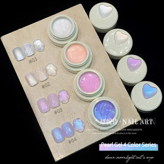 ANNIES Ngọc Trai Ren Gel Sơn Móng Tay Nhiều Màu Lấp Lánh Satin Định Hình Đóng Hộp Quang Trị Liệu Nghệ Thuật Cho Tiệm