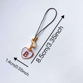 Mặt dây chuyền điện thoại di động diy White Love Letter Mặt dây chuyền điện thoại di động