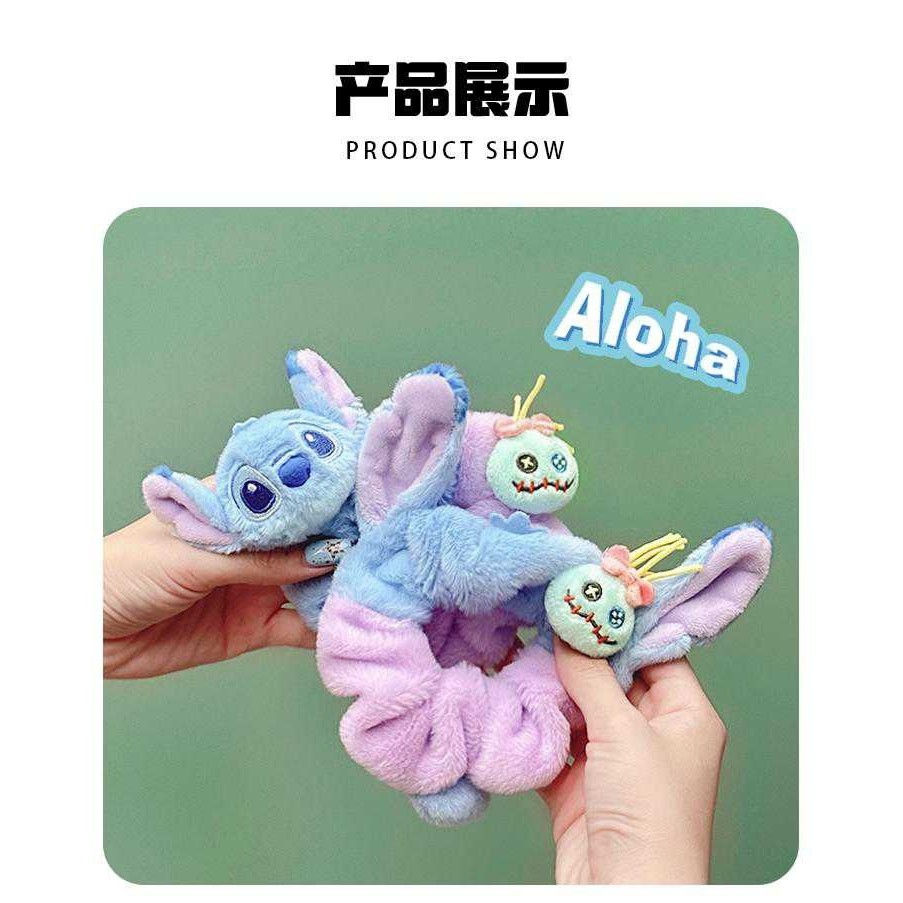 [Aria] Chính Hãng Disney Star Treasure Series Stitch Tits Đầu Dễ Thương Hoa Bộ Tóc Phụ Kiện Tóc