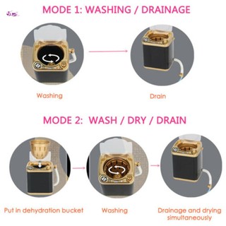 Máy Giặt Mini Đa Năng Đồ Chơi Trẻ Em Làm Đẹp Bọt Biển Bàn Chải Máy Giặt Bé Gái