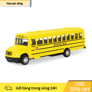 【24H】 Mô hình xe buýt trường học hợp kim tỉ lệ 1/43 cho bé trai