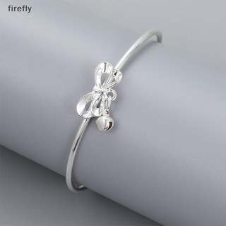 [Firefly] Vòng tay nơ nữ bạc thời trang có thể điều chỉnh cho vòng tay nữ Trang sức tiệc cưới Người yêu Quà tặng ngày lễ [VN]