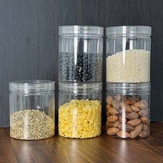 Nhà Bếp Đồ Ăn Nhẹ Gia Vị Lọ Bảo Quản - Chất Liệu PET Trong Suốt Bền Kín Có Thể Bảo Quản