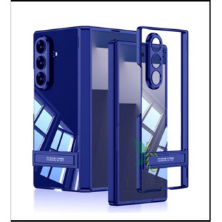 Vỏ bọc toàn bộ bản lề mạ trong suốt siêu mỏng Samsung Galaxy Z Fold 7 Z Fold 6 khung vỏ phim cường lực