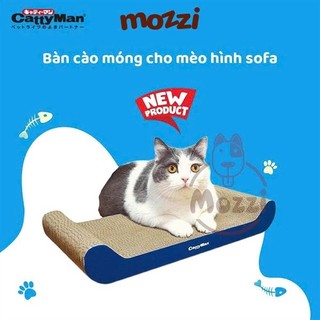 Bàn cào móng CattyMan cho mèo giấy cotton kèm catnip