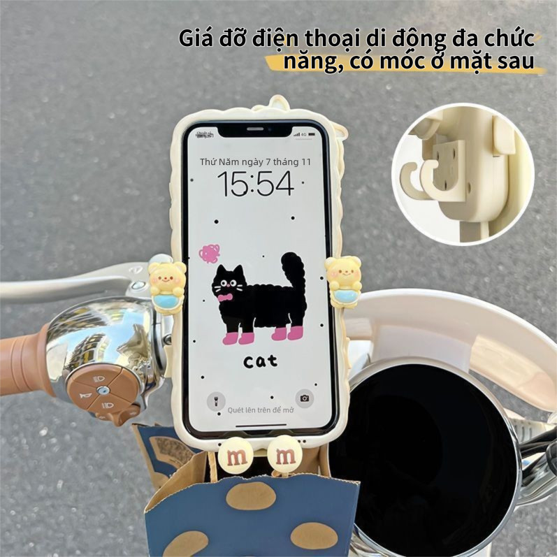 Giá đỡ điện thoại xe đạp điện Khung điều hướng xe máy Takeaway Rider Giá đỡ điện thoại cố định Phong cách mới Giá đỡ chống sốc