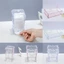 Hộp Bảo Quản Miếng Lót Bông AFTEROF, Hộp Bảo Quản Móng Tay Thiết Kế Trong Suốt, Màu Hồng Bướm Họa Tiết Móng Tay Nghệ Thuật Dụng Cụ Tổ Chức Trang Sức