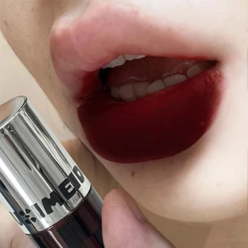 Matte Mousse Son Môi Punk Đen Đỏ Môi Bùn Chống Thấm Nước Lâu Trôi Khói Khỏa Thân Tím Nóng Chảy Sô Cô La Nâu Đậm Son Tint Trang Điểm
