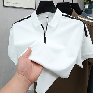 Áo sơ mi polo ve áo ngắn tay phiên bản Hàn Quốc dành cho nam