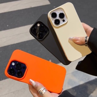 Ốp Điện Thoại Silicon Mờ Màu Trơn Đơn Giản Cho IPhone16 11 15 14 Pro Max 12 13promax 15 14Plus Ốp Lưng Mềm Chống Bụi Bẩn Siêu Mỏng