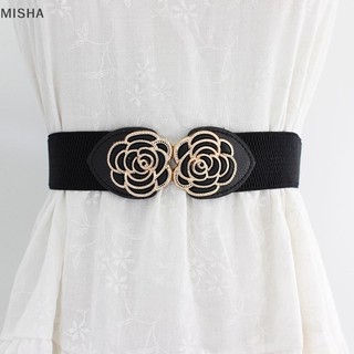 Misa Retro Hình Hoa Khóa Rộng Co Giãn Thắt Lưng Cho Nữ Váy Thắt Lưng Quần Áo Phụ Kiện Trang Trí Tiệc