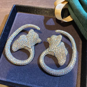 Handmade Zircon Thời Trang Sang Trọng Phong Cách Mới Tính Khí Bông Tai Bán Buôn