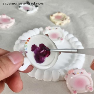 [savemoneyeveryday] 1 Cái Thiết Kế Mới Bảng Sơn Nhẫn Nhựa Dễ Thương Di Động Ins Gió Bảng Ngón Tay Dễ Thương Tông Màu Dụng Cụ Làm Móng Đồ Dùng Nghệ Thuật [vn]