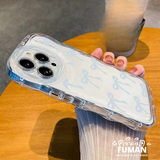 Ins Style Màu Hồng Xanh Nơ Ốp Lưng Điện Thoại Redmi Note 14 13 12 Pro Plus Turbo 11 Pro Plus 11S 11T 10 Pro 10T 9T Turbo 4 Pro 3 A4 A3 Pro 10A 9 9C 5G 4G Sóng Trong Suốt Mềm Vỏ chống sốc