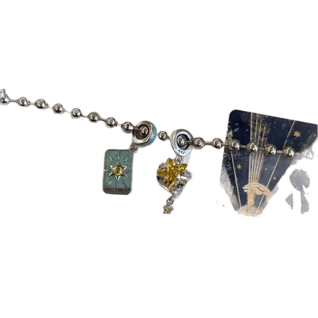 Bộ Vòng Cổ và Choker Nữ Phong Cách Vintage Xanh - Thiết Kế Mặt Trời, Mặt Trăng và Sao