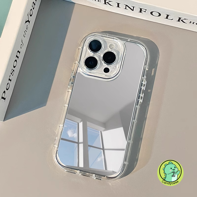 Ốp Điện Thoại Gương Cho Redmi K80 K70 K70E K60 K60E K50 Ultra K50i K40 K40S K30 Pro K30i 5G 4G Ốp Lưng Dễ Thương Đơn Giản Sang Trọng Mềm Chống Sốc Trong Suốt