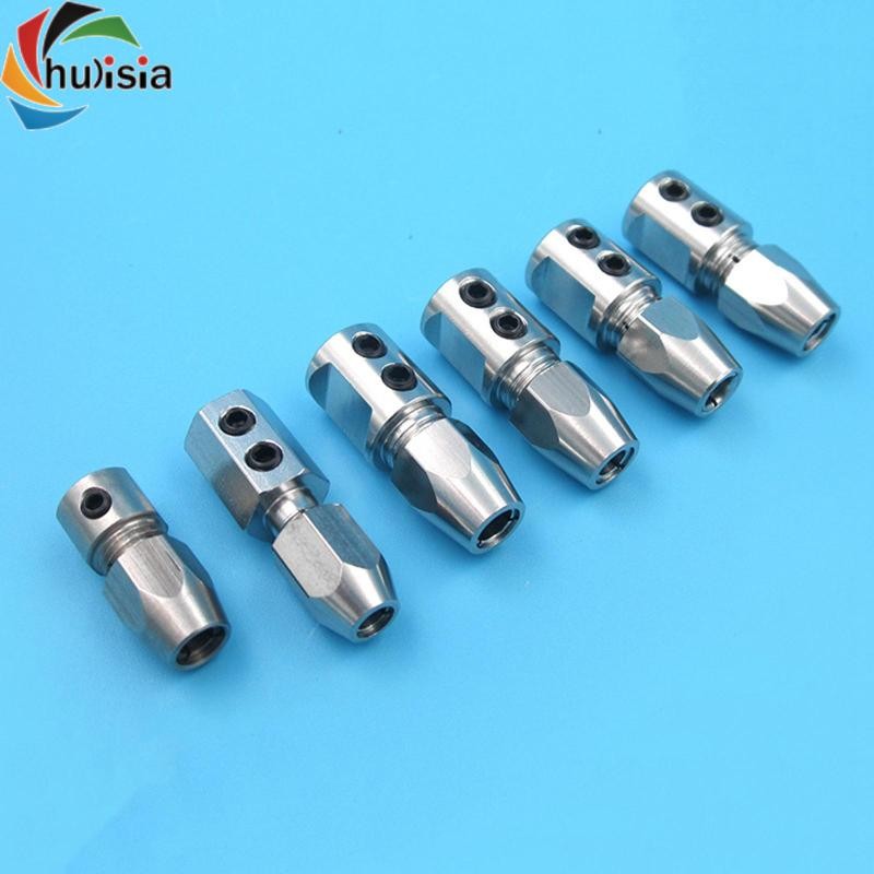 chulisia Kim Loại Collet Khớp Nối Trục Động Cơ Locker Trục 4mm Khớp Nối Linh Hoạt Cho RC Jet Thuyền Phụ Kiện Dự Phòng