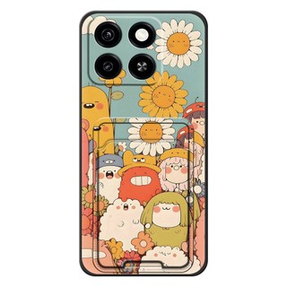 Vỏ silicon khe cắm thẻ ZTE Blade A35/A55, túi đựng thẻ Graffiti, mềm bền, bảo vệ toàn bộ, chống bụi/nước