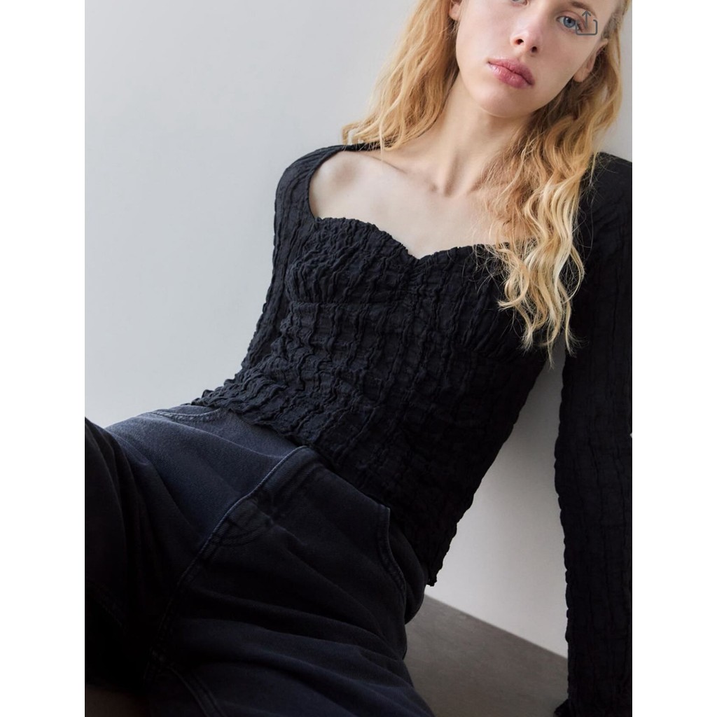 ÁO DÀI TAY NHĂN PULL&BEAR 3245/306