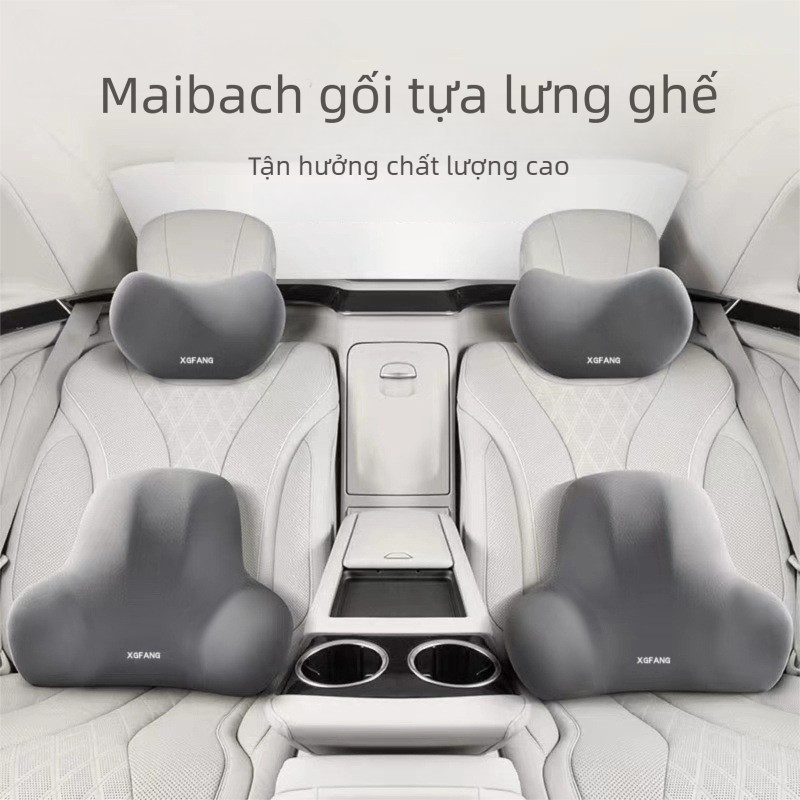 Senior Tựa đầu ô tô + gối tựa lưng ghế - Mềm mại và thoải mái, lõi bông co giãn