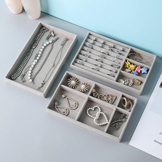 Khay trưng bày vòng cổ METALWRK, Hộp lưu trữ trang sức nhung nhung có thể xếp chồng lên nhau, Hộp ngăn kéo trưng bày vòng cổ vòng tay