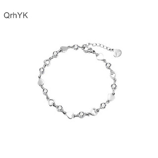 Nhà Máy Thời Trang Ins Zircon Vòng Tay Nữ Phong Cách Hàn Quốc Ngọt Ngào Dễ Thương Lấp Lánh Trái Tim Rỗng Tinh Tế Cổ Tay Dây Chuyền Vòng Tay Trang Sức Dự Tiệc QrhYK