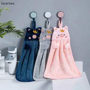 < Beartwo > Khăn tay dễ thương Khăn tay phòng tắm nhà bếp Khăn tay siêu thấm Khăn bếp Bộ đồ ăn hiệu quả cao Khăn lau đẹp