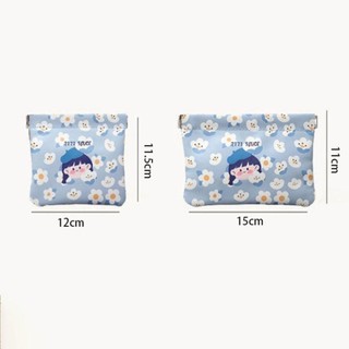 Túi son môi ESSENCEH, Túi đựng mỹ phẩm Mini bằng da Pu mềm di động, Túi đựng đồ du lịch đóng tự động họa tiết hoạt hình