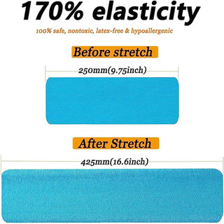 Kinesiology Tape Pro Thể thao thể thao (20 dải cắt sẵn) Băng dính đàn hồi chống thấm nước Hỗ trợ khớp hỗ trợ cơ bắp