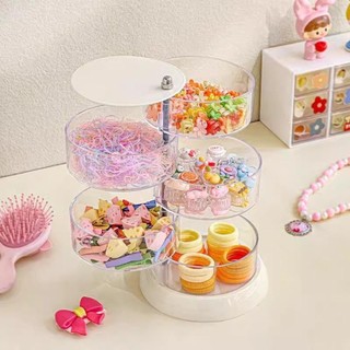 Hộp đựng bàn xoay MEGOCE, Hộp đựng đồ trang sức xoay trong suốt chống bụi, Giá đỡ trưng bày Hộp đựng vòng bông tai nhiều lớp