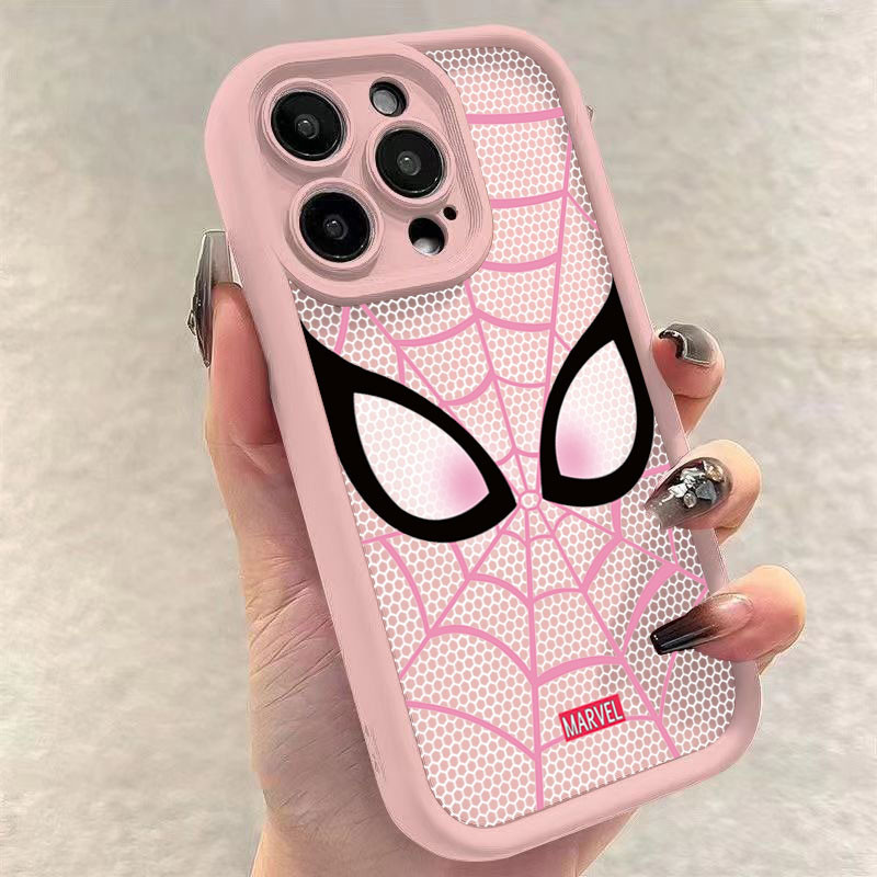 Dành Cho Realme Note 60 50 C63 C65 C67 C55 C35 C53 C51 C15 5i 8 8i 6i 5 7i C21Y C11 C25 C25Y C20 5S C20A C17 C33 C30 9i C31 C21 Phim Hoạt Hình Người Nhện Mềm Chống Sốc Matte Silicon
