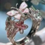 Nhẫn Bướm AWNGD, Phụ Kiện Trang Sức Thủ Công Nhẫn Vintage, Quà Tặng Không Phai Màu Trang Trí Ngón Tay