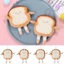Ví đựng tiền xu bánh mì nướng ESSENCEH, Túi đựng tai nghe di động hoạt hình, Túi đựng đồ trang điểm Mini bánh mì nhẹ cho bé gái