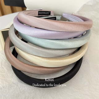 Kovoi / đơn giản Mercerized Thin Headband Sponge Girl Headband Outing Pressed Hair High Skull Hair Bundle All-Match Hairpin Headdress