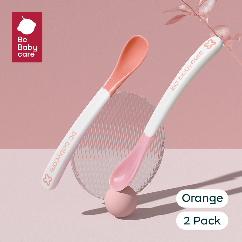 Bc Babycare 2 Chiếc Thìa Cảm Biến Nhiệt Độ Cho Bé Thức Ăn Món Ăn Ăn Thiết Bị Ăn BPA FREE