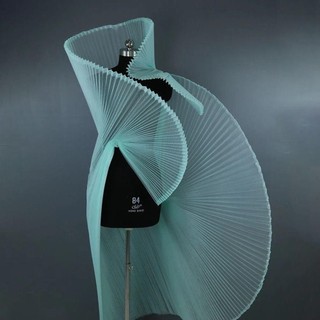 Vải lưới cứng xếp ly NCE Accordion, Chất liệu tự làm thời trang 1 sân, Vải tạo kiểu dáng sân khấu rộng 150cm Vải nền cung cấp quần áo