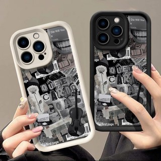 Ốp Điện Thoại + Dây Buộc Vintage Báo Nhà Hàng Nhãn Dành Cho Redmi K40 K20 K30 Pro Zoom K40 Gaming K30 Ultra K40S Redmi Note 8 Pro Dễ Thương Mắt Angie Bìa Mềm