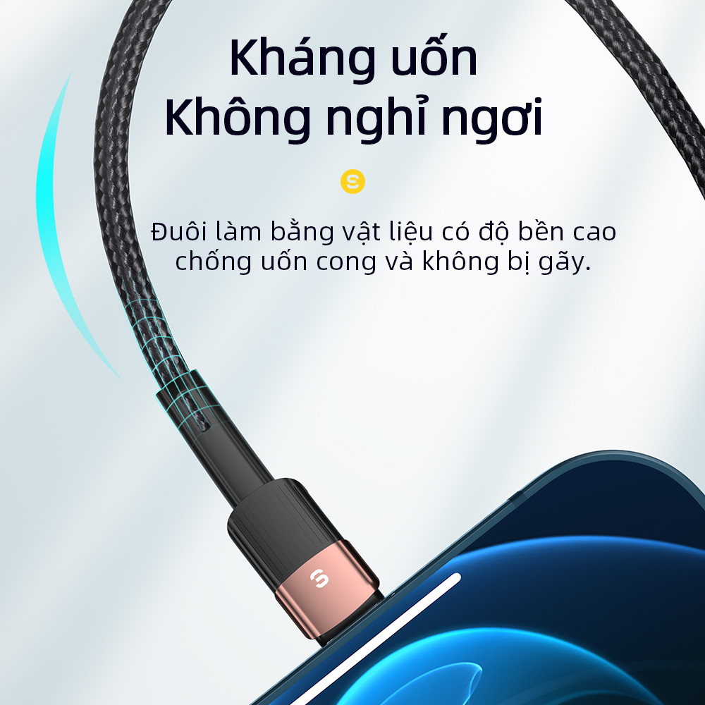 Ảnh Essager 0.5m/1m/2m/3m cáp sạc nhanh cho ip  Pro Max 2